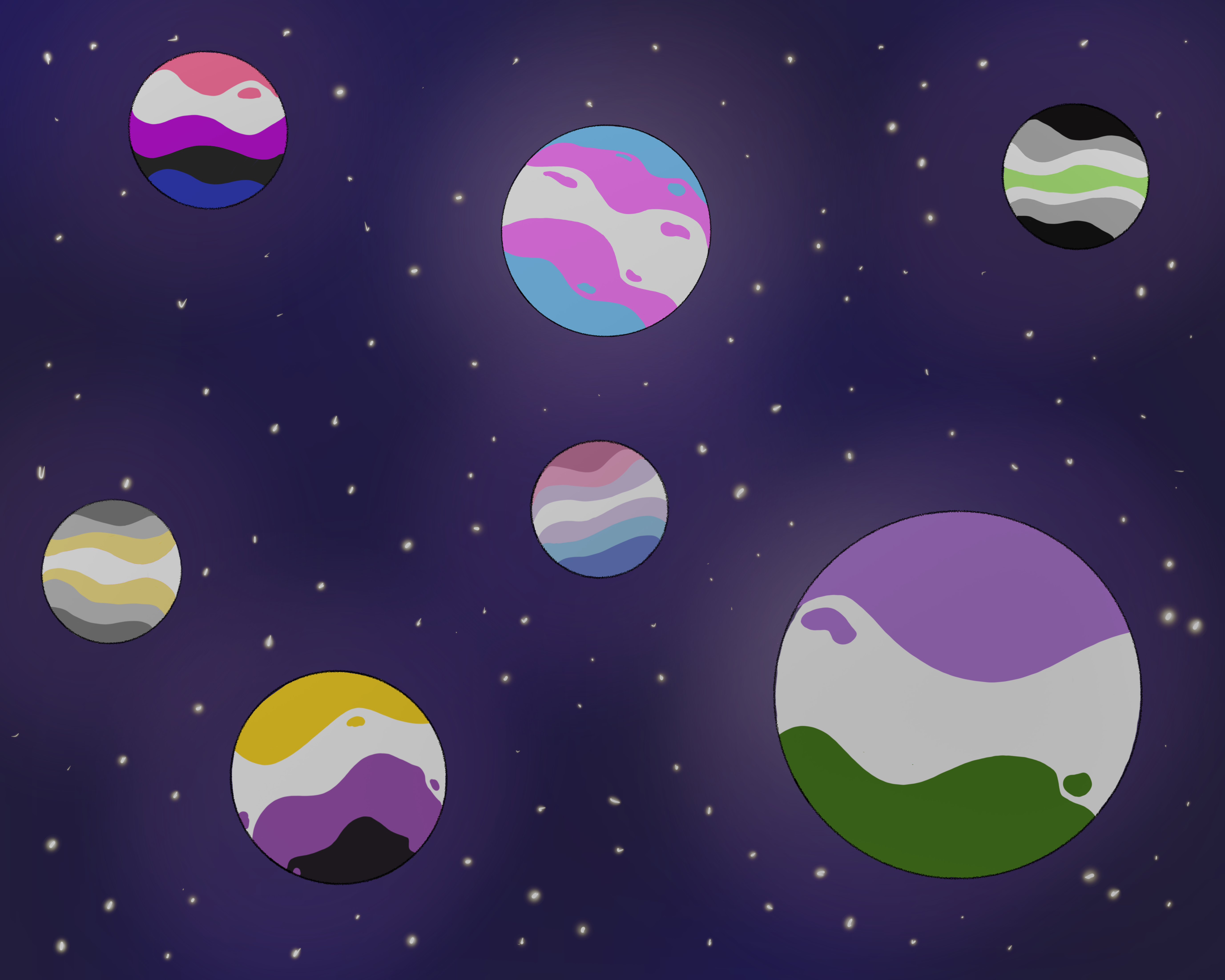 Pride Planets Artwork